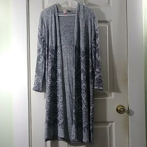 Long thin cardigan